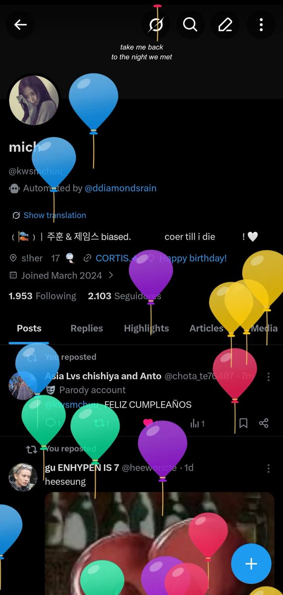 hbd to me
