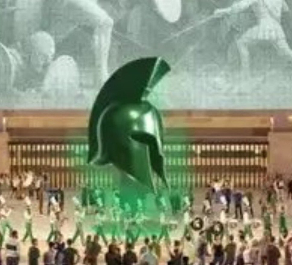 Floating helmet worshipper tweet media