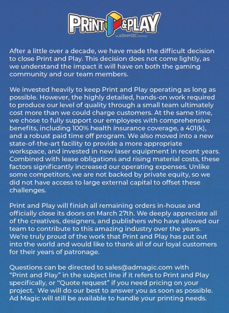 Print & Play - Board Game Prototypes tweet media