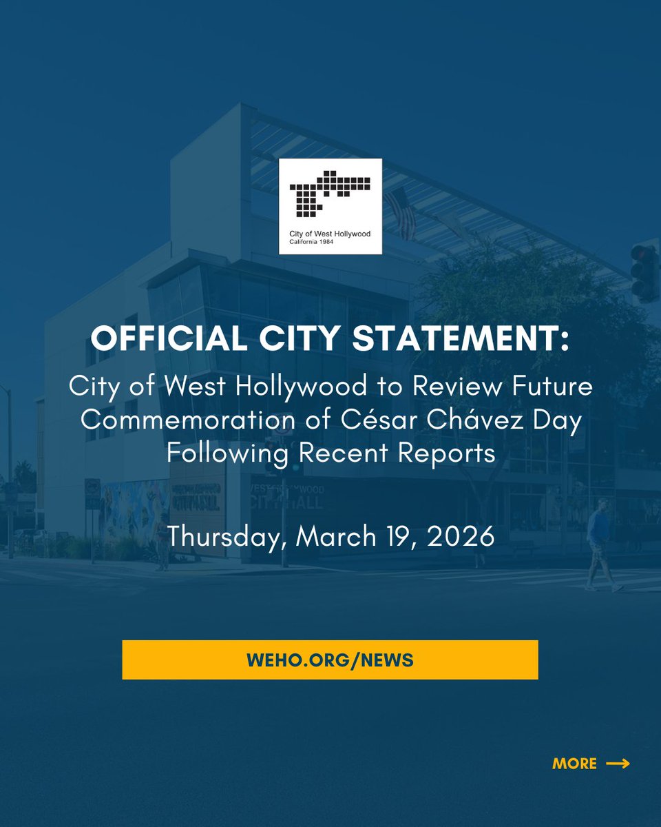 City of West Hollywood tweet media
