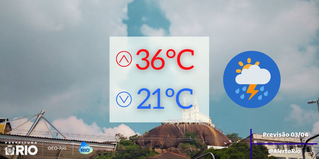 Sistema Alerta Rio - Prefeitura do Rio tweet media