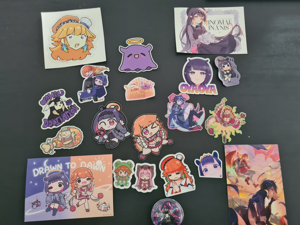 Some of the MANY amazing memories and Gifts from Both Fes and Drawn to Dawn. 

I can never thank you all enough for being this kind and generous

Keep being you guys, let's make the girls proud 💪💜🫂🧡🫵

Poster by <a href="/CrManzana/">Cristina Manzanita 🦝🐔 VGEN COMM OPEN</a>

#KFP #Tentacult #DrawnToDawn #TakoTori1stConcert