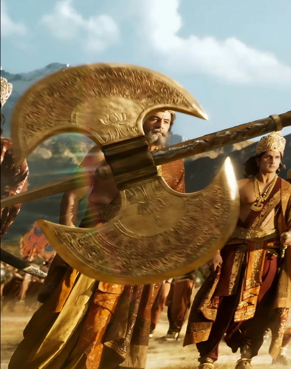 KshitizCritic's tweet photo. The Inscription of Lotus on the Axe of Lord Parshuram beautifully Hints Lord Vishnu

PS : It does not promotes a political party so don’t call it Propaganda #Ramayana https://t.co/2fBAVxs1ZZ