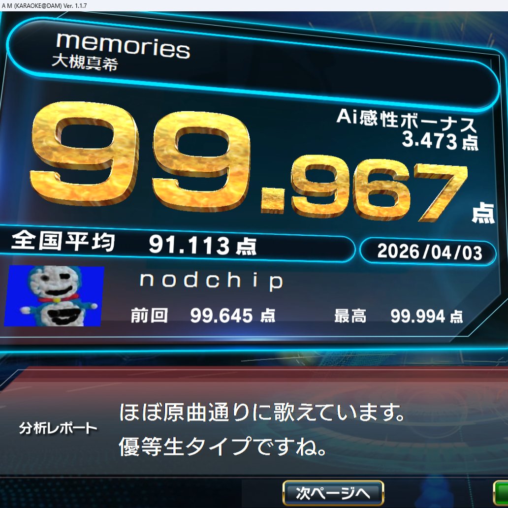 nodchip@tanuki- tweet media