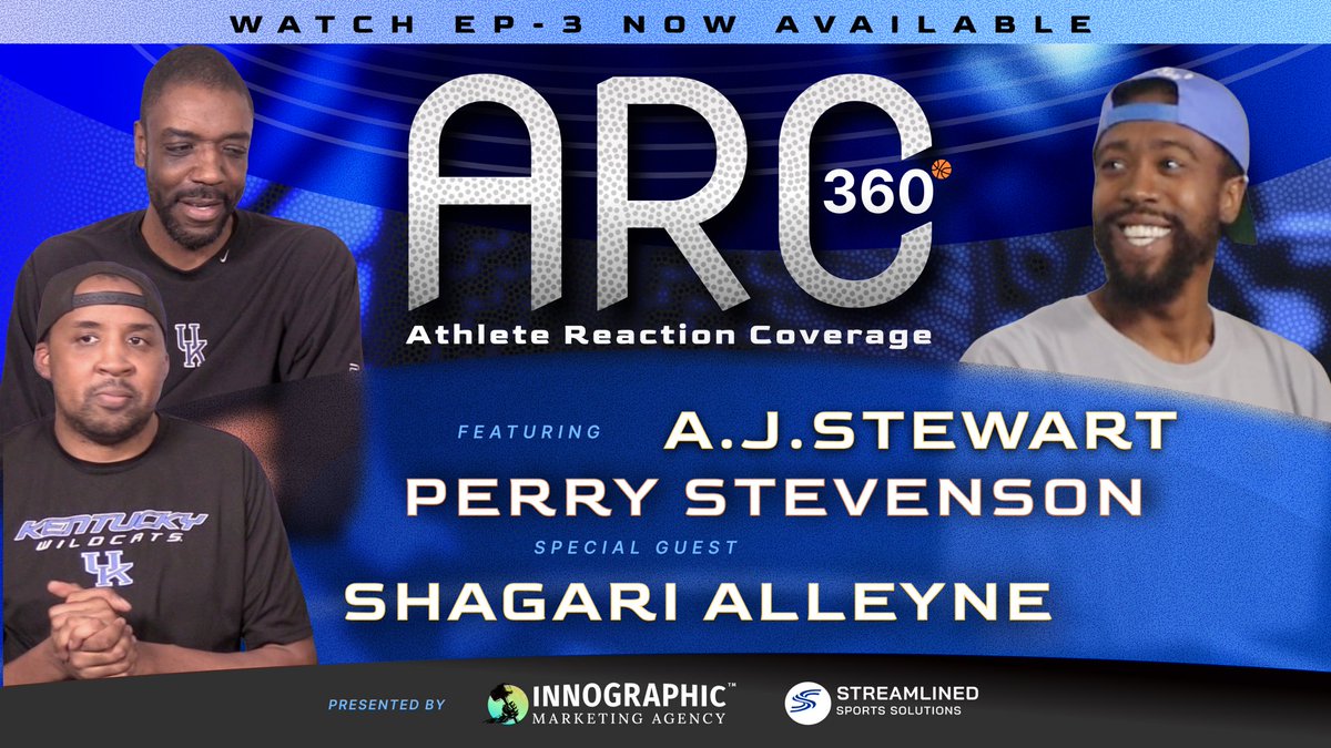 ARC360Pod's tweet photo. Episode 3 just dropped! 

@ShagariAlleyne joins former UK players on ARC 360 🔥

Final Four takes, UK coaching chaos, draft prospects &amp; Keeneland opening day!

Full ep out NOW on YouTube, Spotify &amp; Apple Podcasts 👇

What’s your take on the next UK coach? 

 #KentuckyWildcats https://t.co/dRKYs2pVpf