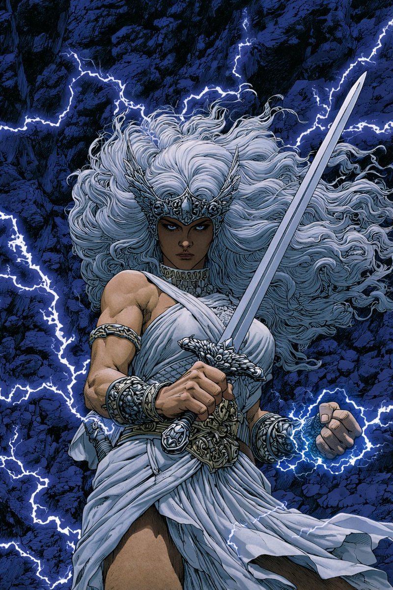 Project_VLA's tweet image. #PromptShare and style share by @Artedeingenio 🫶

Had to try this on out, full prompt:

An ethereal female goddess, she was born from light, then flung into the far cold. In the North she fell… and was revived to serve a ruthless king. But she rose against him, shattered her