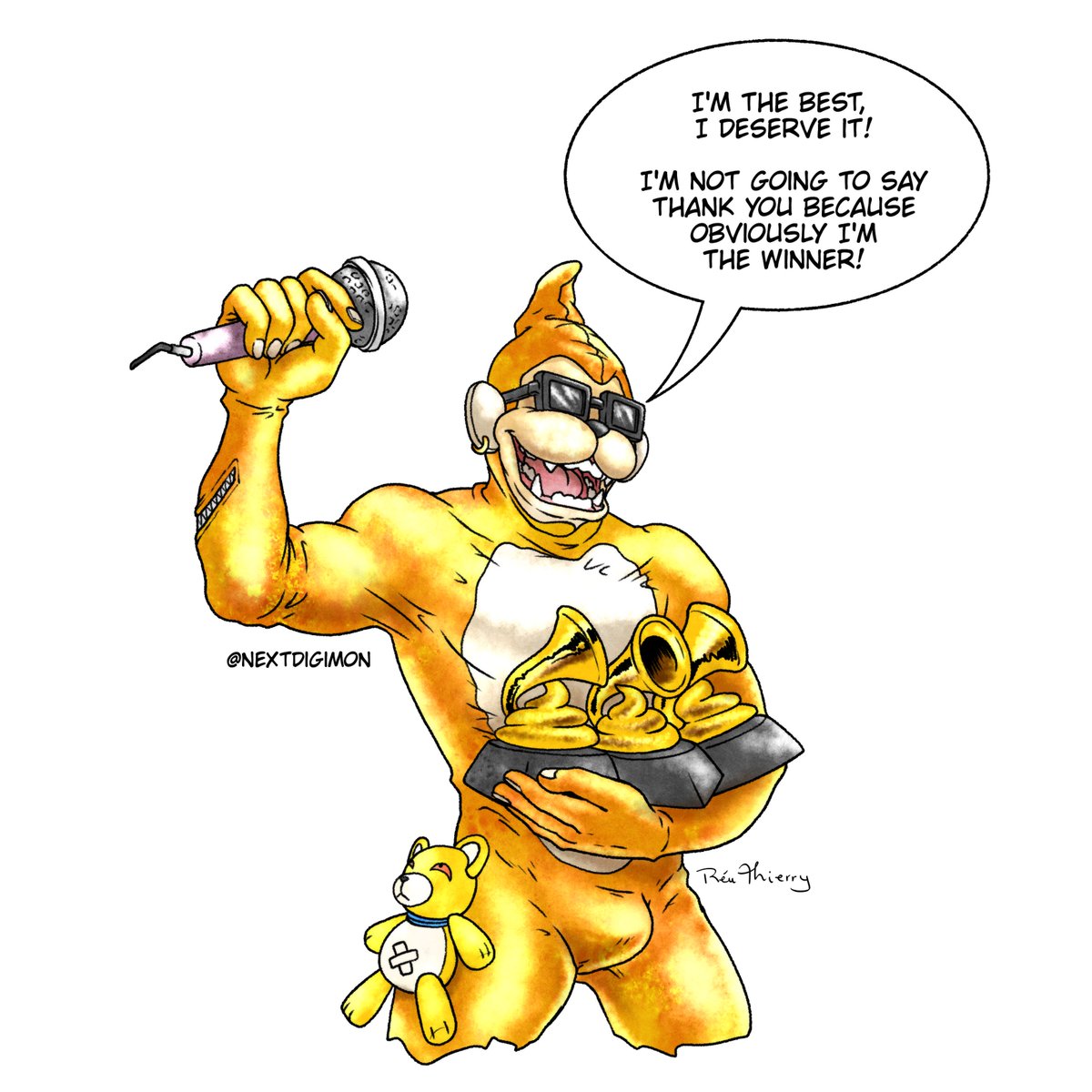 Wrapping up the official Digimon FanArt session with the King of Rock of the Digiworld!

Etemon, the biggest winner of the night!
We'll be back to FanDigimon Art soon ♡

#Nextdigimon #Digimon #DigimonAdventure #FanDigimon
