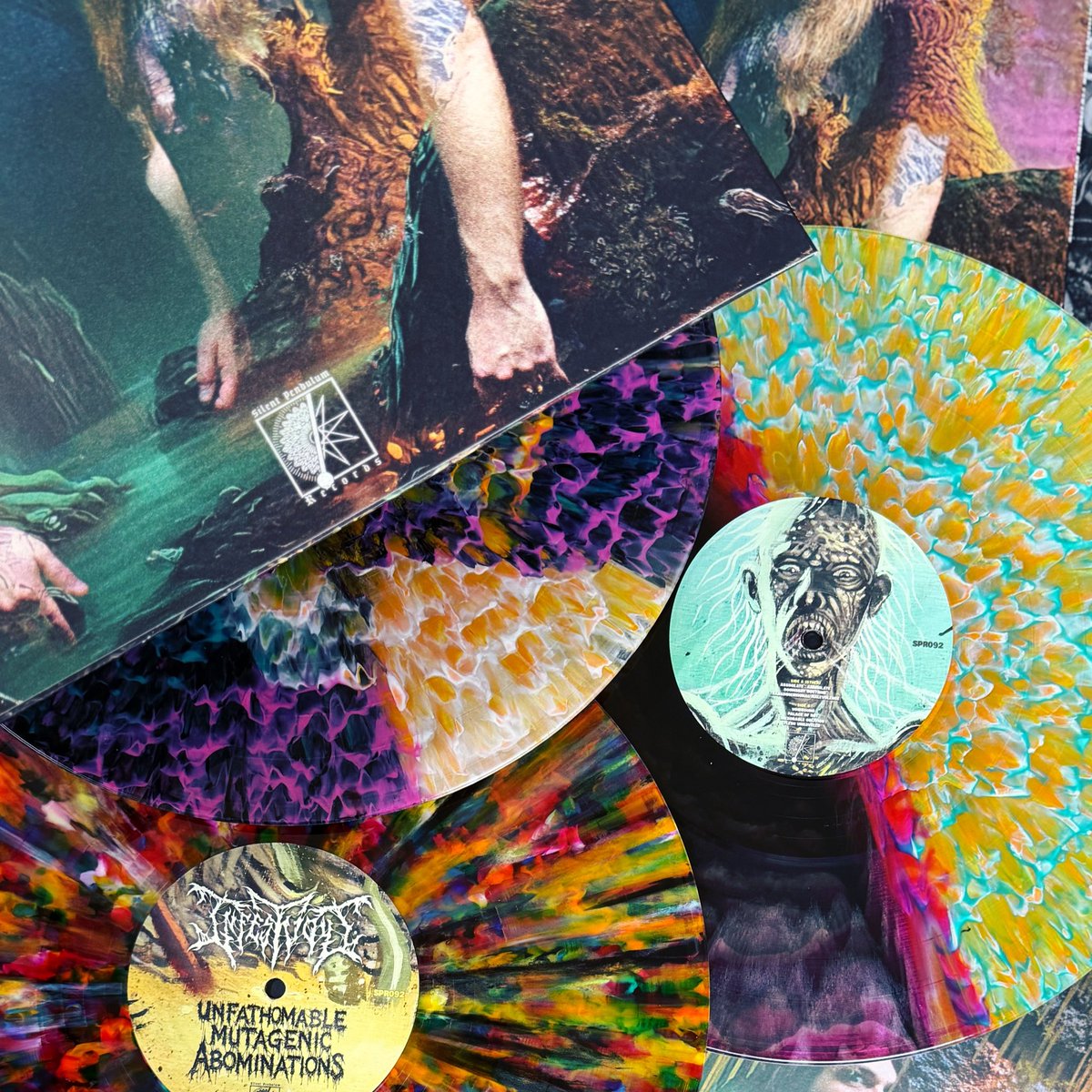 Silent_Pendulum's tweet photo. NOW SHIPPING! 🚨

Infestuous’ ‘Unfathomable Mutagenic Abominations’ vinyl is SHIPPING this weekend! Now’s your chance to hit us up for any address changes OR to pick up your copy if you’ve yet to do so. https://t.co/AY1hi8j9XV