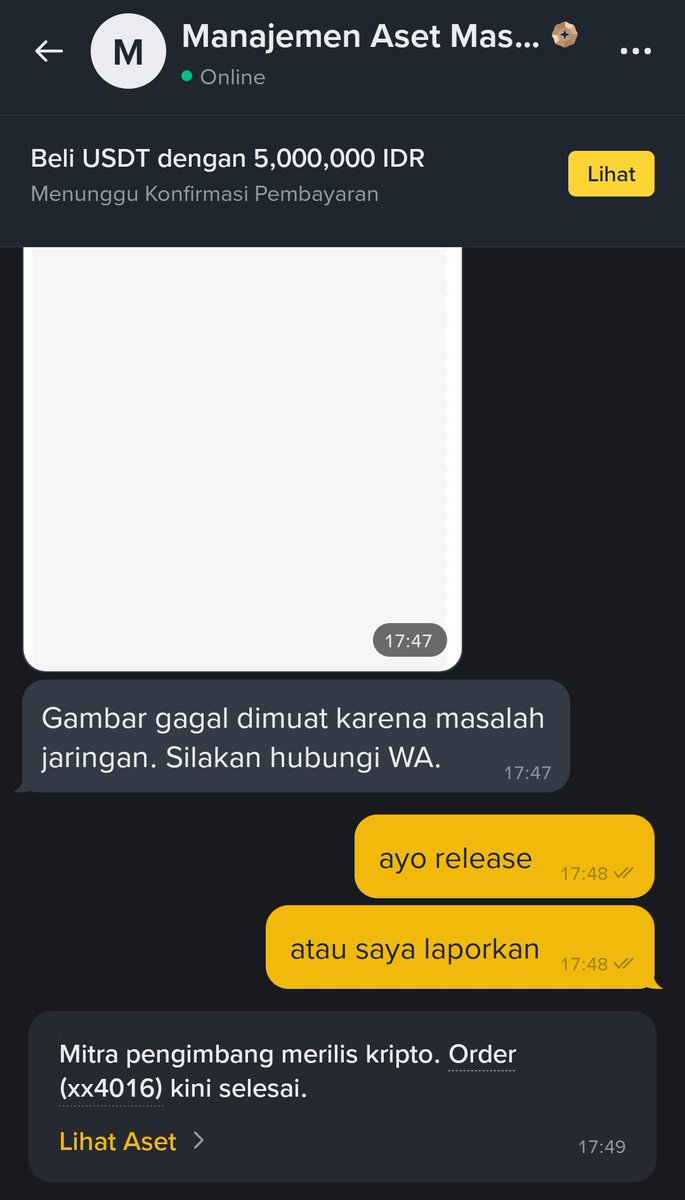 gini amat trade p2p di binance, minta bukti segala di wa. jangan mau ya guyss 
#binance