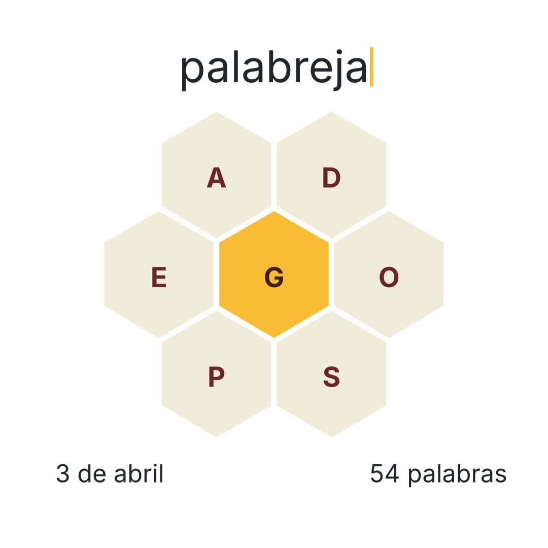 lapalabreja's tweet image. ¡Buenos días, palabreros! 🧠☀️ Es viernes, 3 de abril, y el #palabreja de hoy trae un desafío con 54 palabras para descubrir. ¿Podréis encontrar la palabra maestra? 😉 Entra ya en palabreja.com y demuéstranos tu ingenio. ¡A jugar! #juegodepalabras #palabradeldía