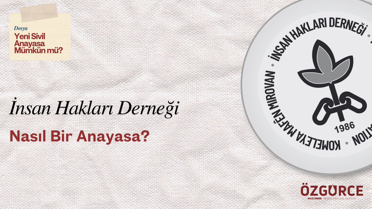 Özgürce İnsan Hakları Dergisi tweet media