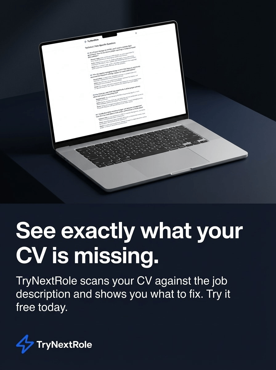 Not getting interview calls? It's not your CV—it's the language you use. Missing keywords and weak phrases can block you from ATS and recruiters. Find the gaps, fix them, and open the door to more interviews with TryNextRole.