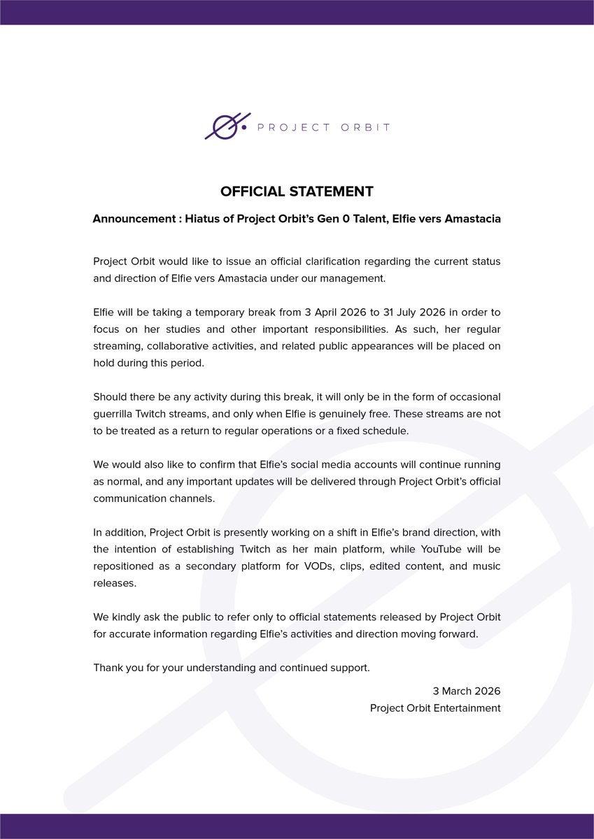 Project Orbit | プロジェクト . オービット tweet media