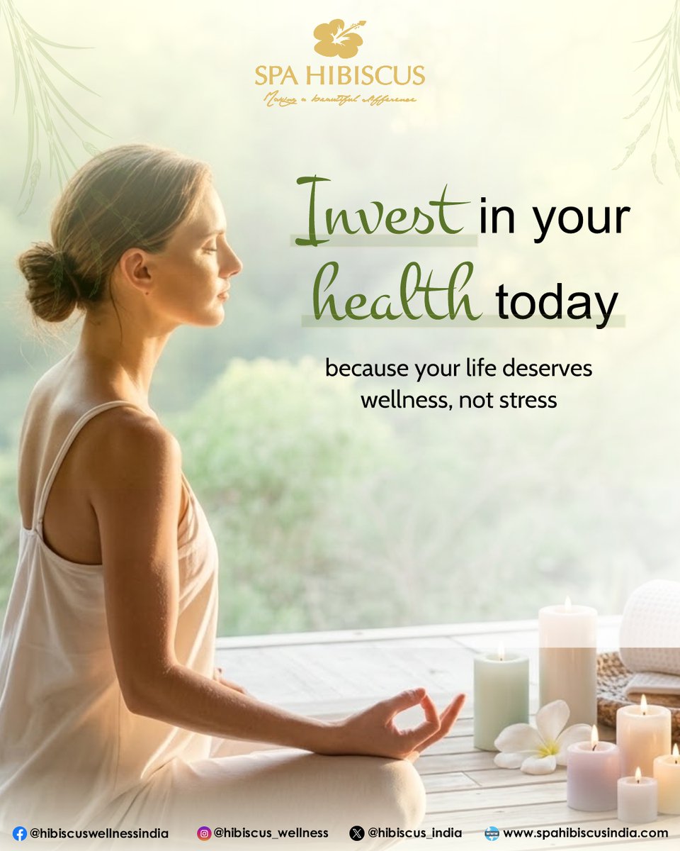 HibiscusSpa's tweet photo. Invest in your health today. Because your life deserves wellness, not stress.
At Spa Hibiscus, we create a space where your body unwinds, your mind resets, and your soul finds balance. 
#SpaHibiscus #InvestInHealth #WellnessFirst #StressFreeLiving #SelfCareMatters #RelaxRecharge https://t.co/2m5qJkAUvy