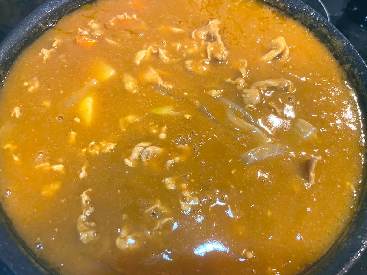 カレーは煮込んで冷まして煮込む🍛

業務用のカレールウ買ってしまったんだ…