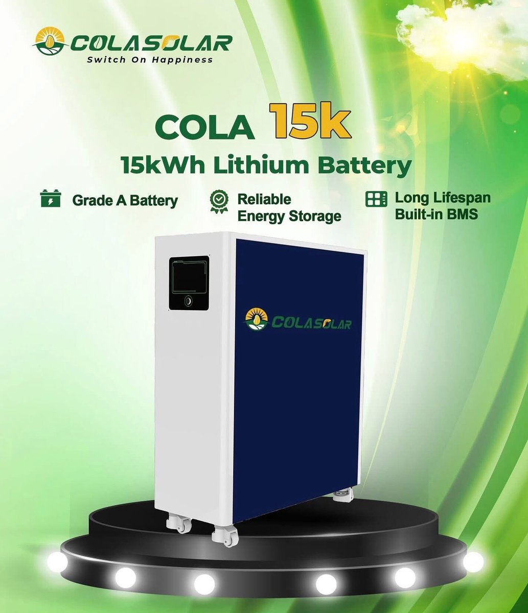 nasiru_almansur's tweet image. 15kwh Cola lithium Battery 
Available at affordable price 
📞09062321097 (Almansur)
Address: Civic Center ultra modern market Kano,Nigeria.
#solargenerator
#colasolar 
#salesrep