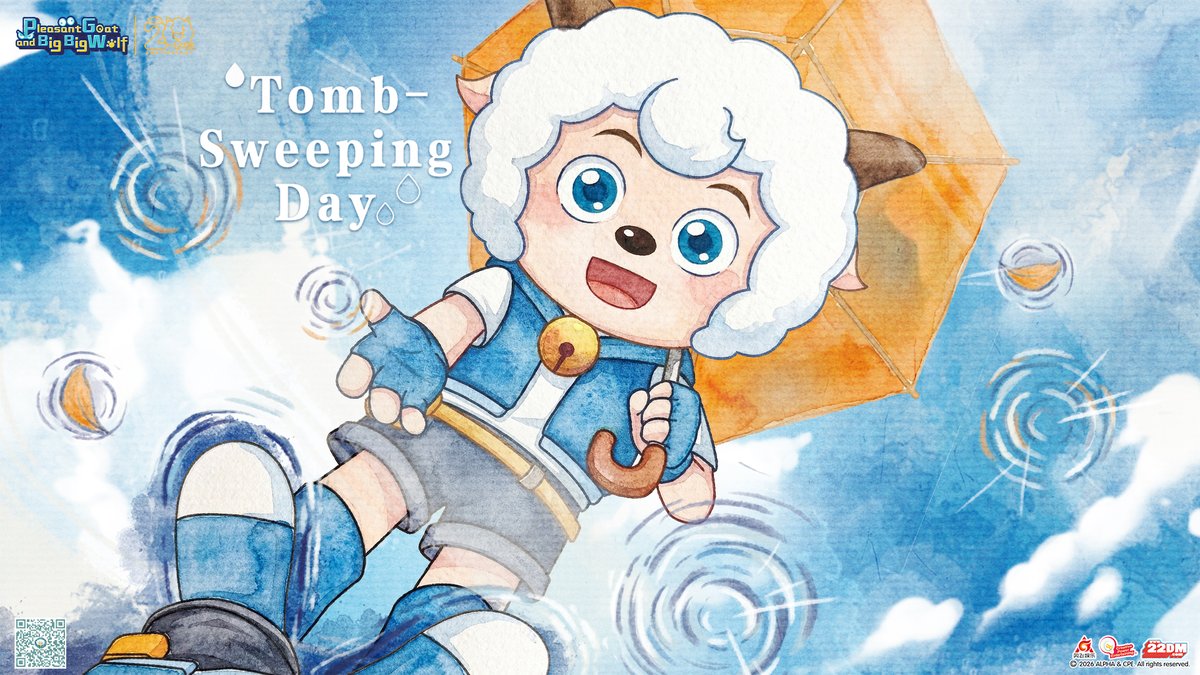 CPEcartoon's tweet photo. Longing falls like raindrops, letting both lost regrets and hopes take root and sprout. 🌦#TombSweepingDay https://t.co/Z7JyoFntjy
