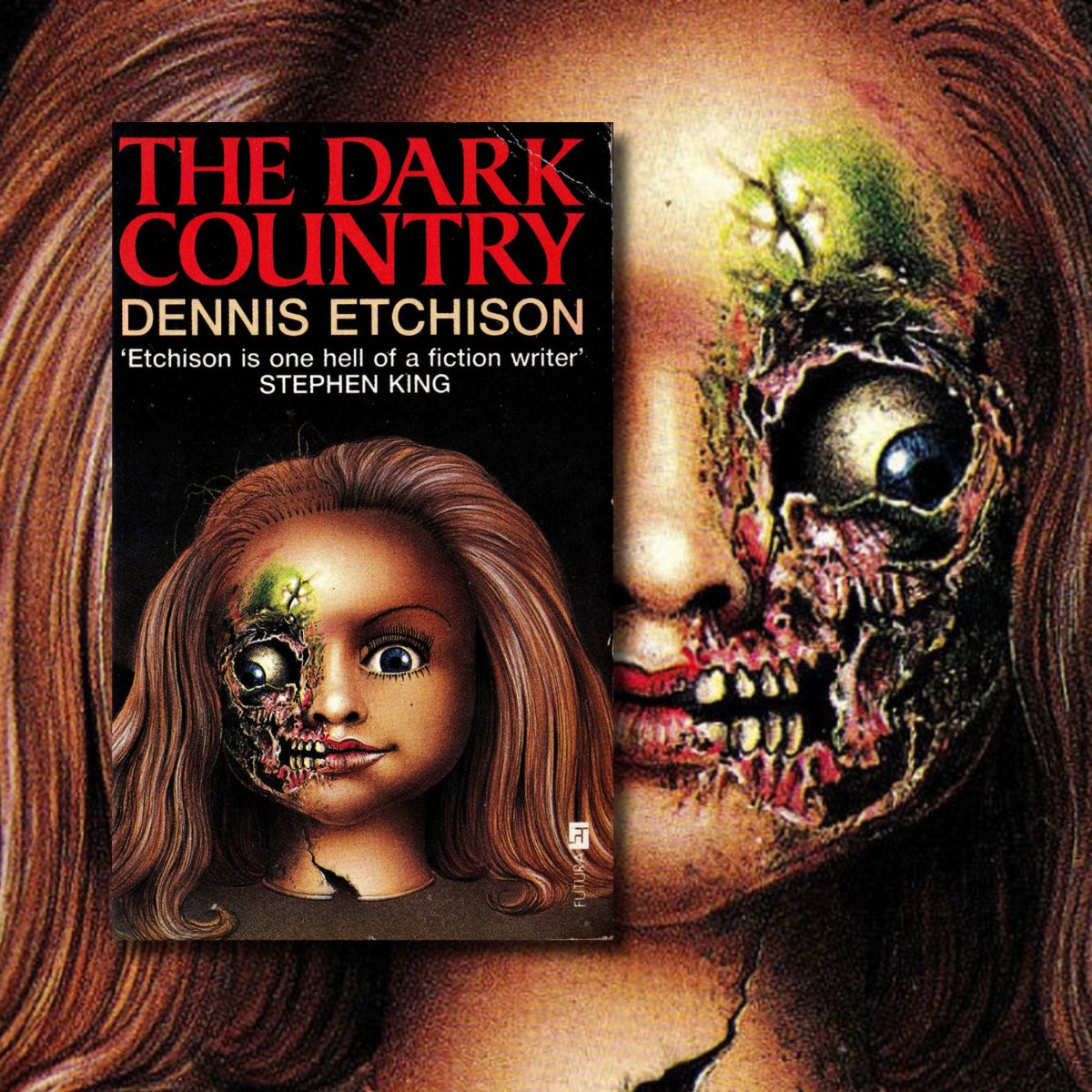 HorrorPaperback's tweet image. The 1988 Futura edition of Dennis Etchison's debut short story collection The Dark Country.

#horror #horrorart #horrorcommunity #horrorfam