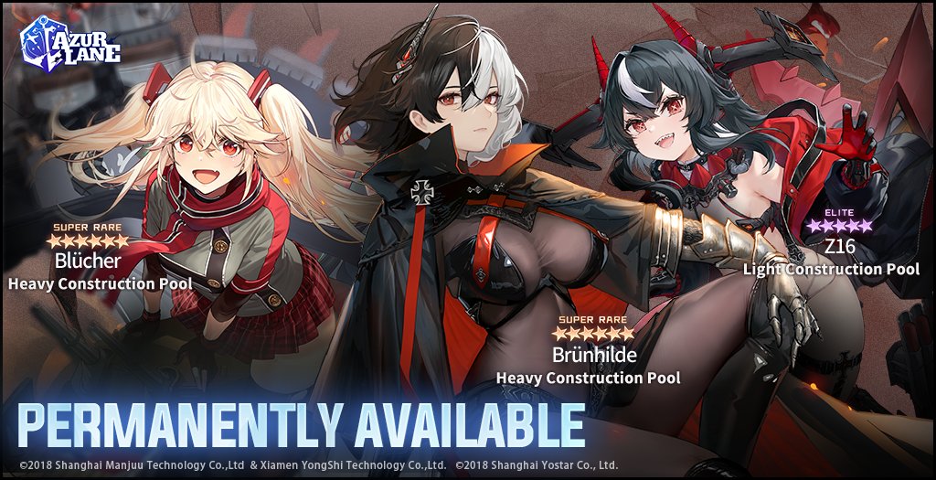 Dear Commander,

The Construction Pools will be updated after next maintenance on 4/9. These characters from the Operation Convergence event will be available in the respective Construction Pools permanently!

#AzurLane #Yostar