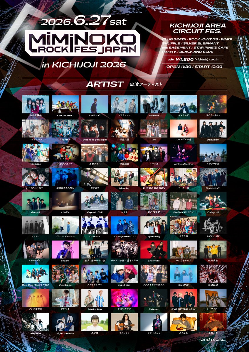 MiMiNOKOROCK FES JAPAN（#ミミノコ） tweet media