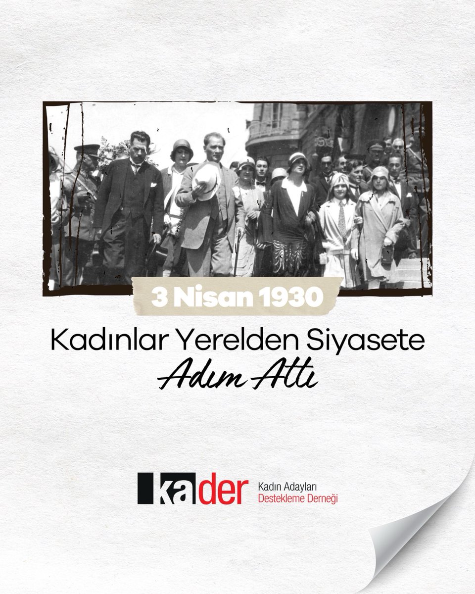 Kadın Adayları Destekleme Derneği (KA.DER) tweet media