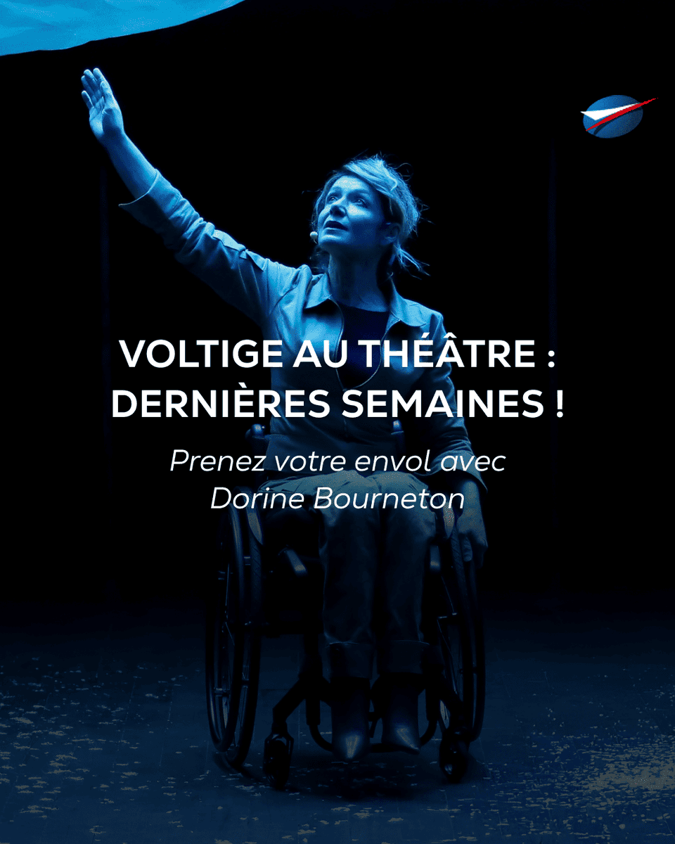 salondubourget's tweet image. ✈️ Le Paris Air Show soutient Voltige, le one-woman show de @DorineBourneton — pilote, militante, performeuse.
90 minutes d'émotion et de résilience sur scène. 🎭

#Voltige #DorineBourneton #Inclusion