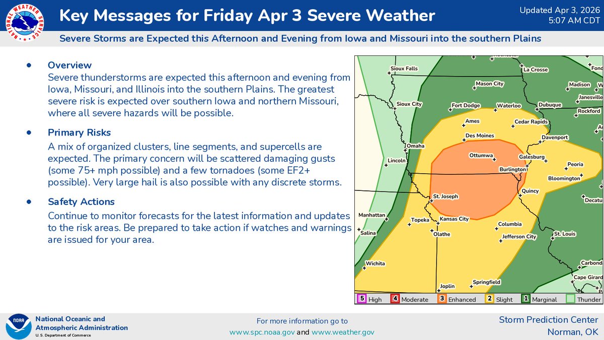 NWS Storm Prediction Center tweet media