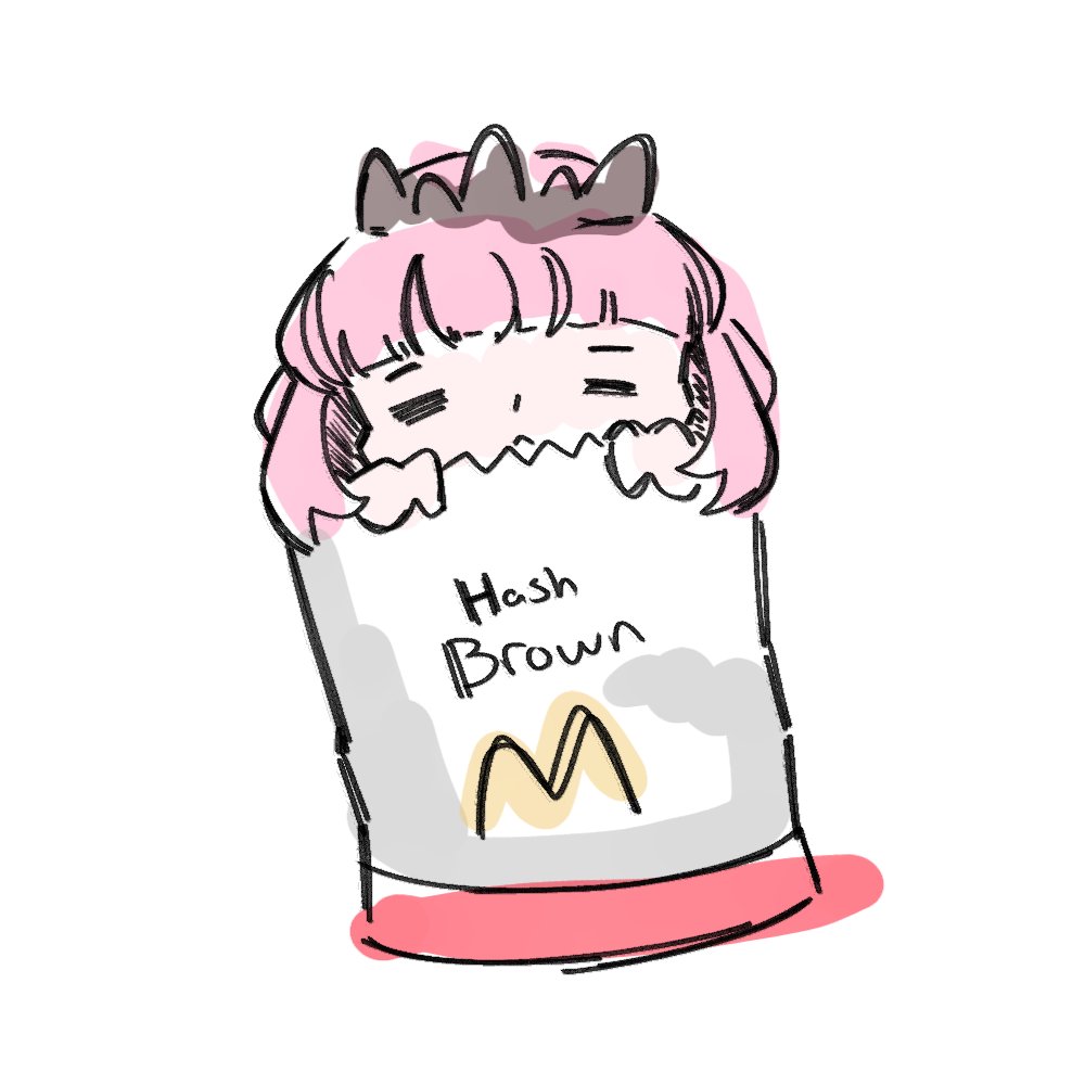 I found this weird looking hash brown, should I eat it? 
#callillust
