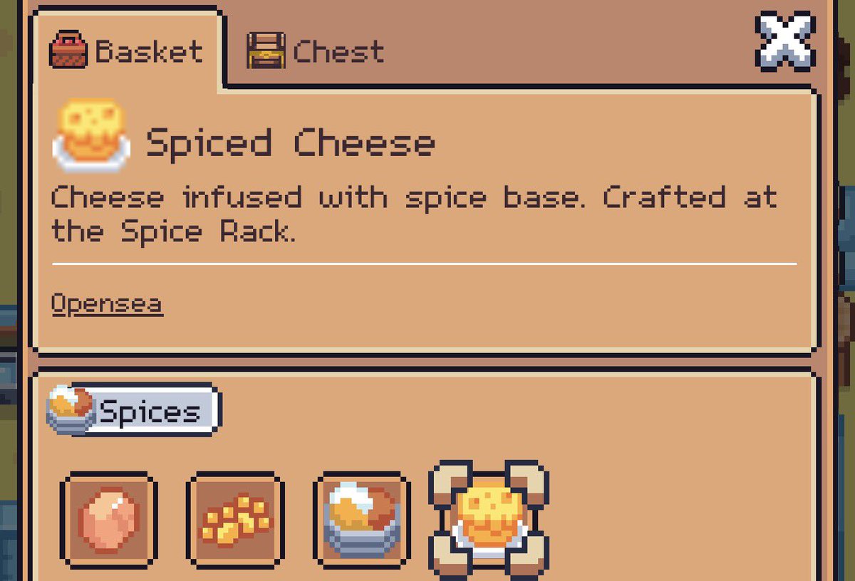 nun1aeth's tweet photo. New building Spice Rack &amp; spices🧂 

Developers of @0xSunflowerLand🌻 already spoiler for us new building and new craftable items for it🏡

Currently we now about 4 of them:

1️⃣Salt lick👅
2️⃣Honey treat🍯
3️⃣Spice base🌶️
4️⃣Spiced cheese🧀

Their presumed meaning below🔻 https://t.co/rvKuDyVn3G