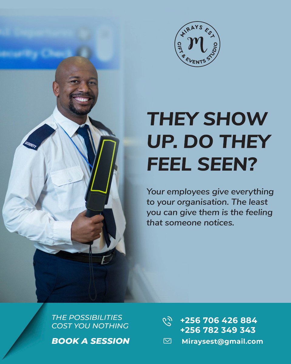 mindraweddings's tweet photo. There's a man or woman who arrives at your office before anyone else.

He checks every car. Every face. Every badge.

Most of you walk past him without a word.

He deserves better. 
#GiftThemSeen #MiraysSeen #EmployeeAppreciation #GiftBoldlyLoveDeep https://t.co/CCetiTdFID