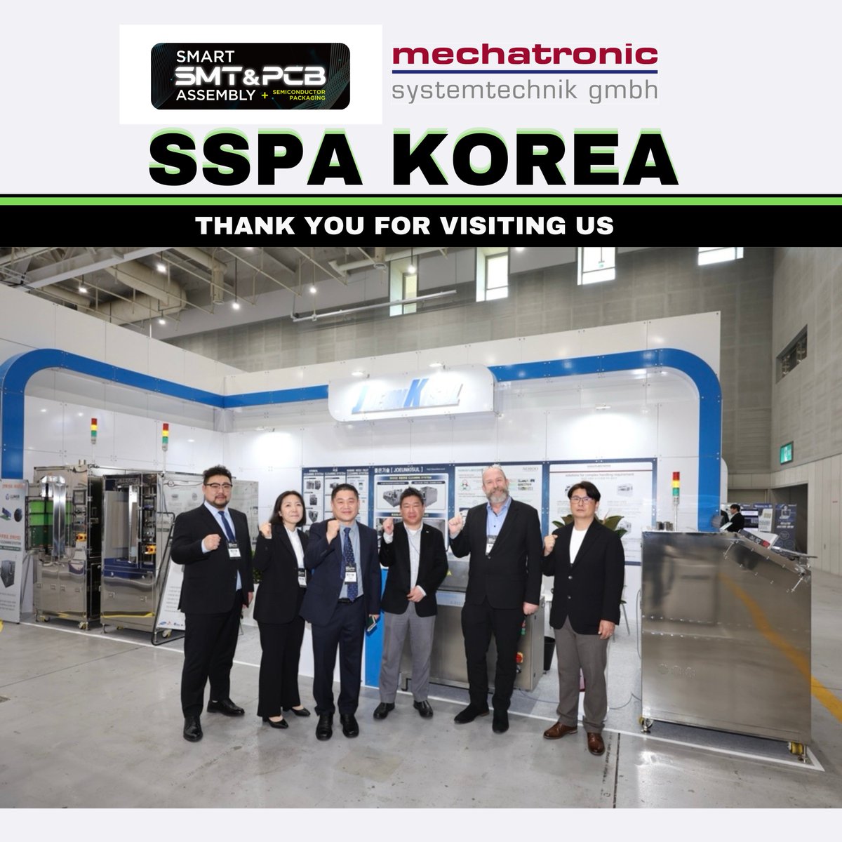 mechatronic1998's tweet photo. 🤝 Thank you for visiting us at SSPA Korea 2026 at the Suwon Convention Center. It was a pleasure connecting with so many industry professionals and partners, and we truly appreciate the engaging discussions and valuable exchanges over the past few days.

We are grateful for your interest in our solutions and look forward to continuing the conversation and exploring future collaborations together. Thank you for your time, your trust, and your support.

#semiconductor 
#SSPAKorea 
#SmartSMT 
#electronicsmanufacturing
#electronicsdesign 
#technology 
#innovation 
#engineering 
#반도체 
#반도체기술 
#웨이퍼 
#전자제조 
#SMT공정 
#PCB조립 
#자동화 
#스마트팩토리