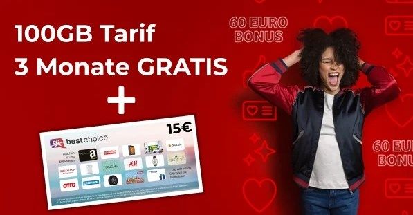 MonsterDealz's tweet image. 🔥 Mega-Deal: Vodafone CallYa Allnet-Flat L — 100GB LTE/5G für 20€/4 Wochen + 60€ Startguthaben + 15€ MonsterDealz-Bonus! 🤑 3 Monate effektiv gratis, 5G &amp;amp; eSIM inkl. 👉 Jetzt sichern: monsterdealz.de/?p=977321 #Vodafone #CallYa #Deal #Prepaid #Sparpreis