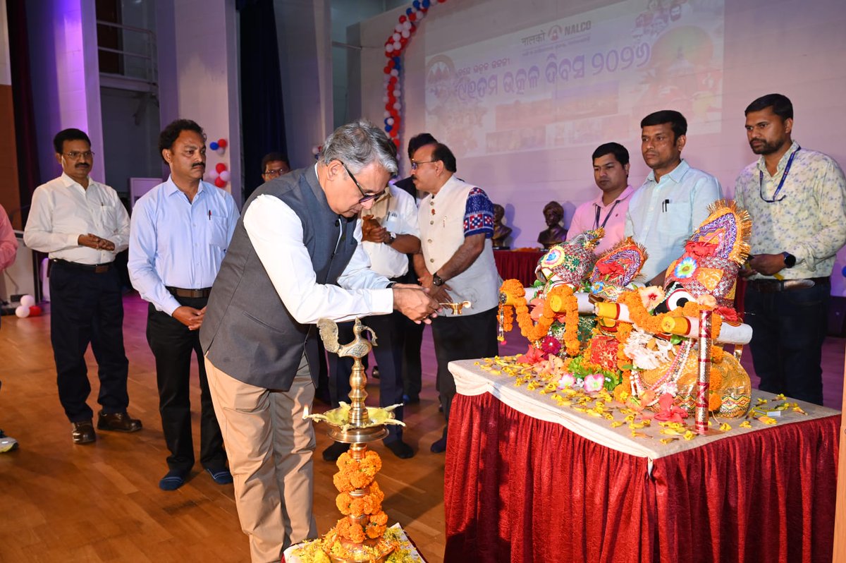 NALCO_India's tweet photo. #UtkalDivas2026 celebration at our M&R Complex, #Koraput, #Odisha was filled with true #OdishaCulture! From vibrant cultural performances to traditional music, dance, and glimpses of our rich heritage, the spirit of Utkal came alive. Employees, associates and families joined in with pride and joy.  @kishanreddybjp @satishdubeyy @MinesMinIndia @DPE_GoI @mygovindia  #CelebratingCulture #Nalco #TogetherWeCelebrate #OdishaPride