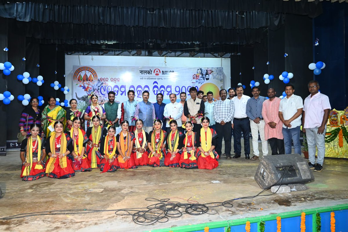 NALCO_India's tweet photo. #UtkalDivas2026 celebration at our M&R Complex, #Koraput, #Odisha was filled with true #OdishaCulture! From vibrant cultural performances to traditional music, dance, and glimpses of our rich heritage, the spirit of Utkal came alive. Employees, associates and families joined in with pride and joy.  @kishanreddybjp @satishdubeyy @MinesMinIndia @DPE_GoI @mygovindia  #CelebratingCulture #Nalco #TogetherWeCelebrate #OdishaPride