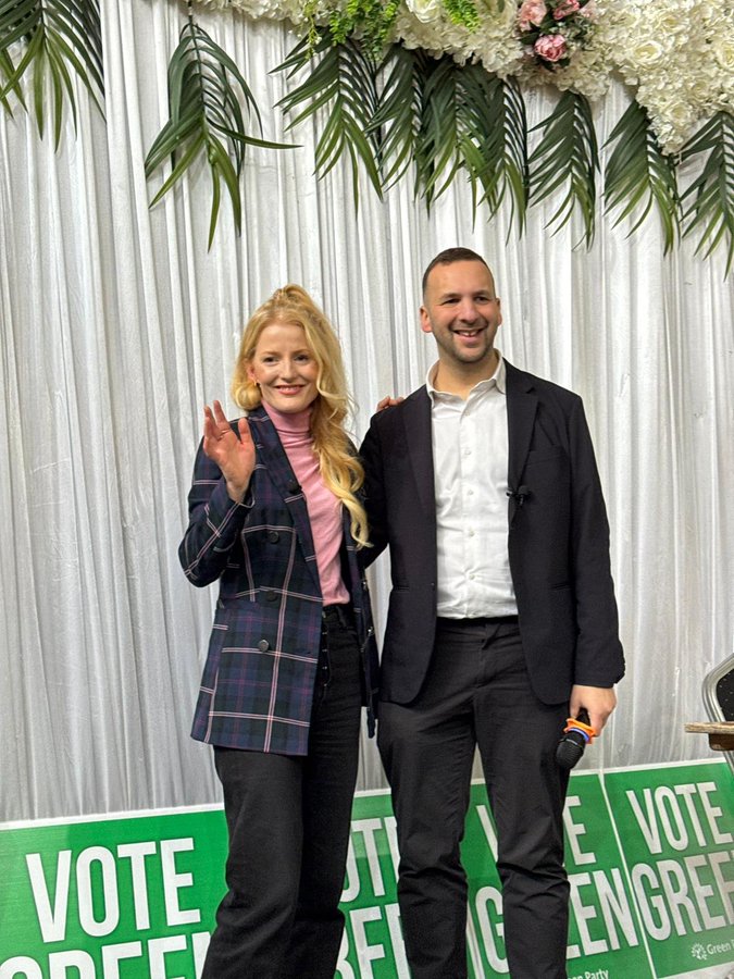 derekrootboy's tweet image. I expect @ZackPolanski's party to do much better than polls suggest. There's many reasons why I think that. The MSM don't want it but, try as they might, I don't think their editors can protect Labour, Tories, Lib Dems or even Reform. I don't rule out the Greens outpolling Farage