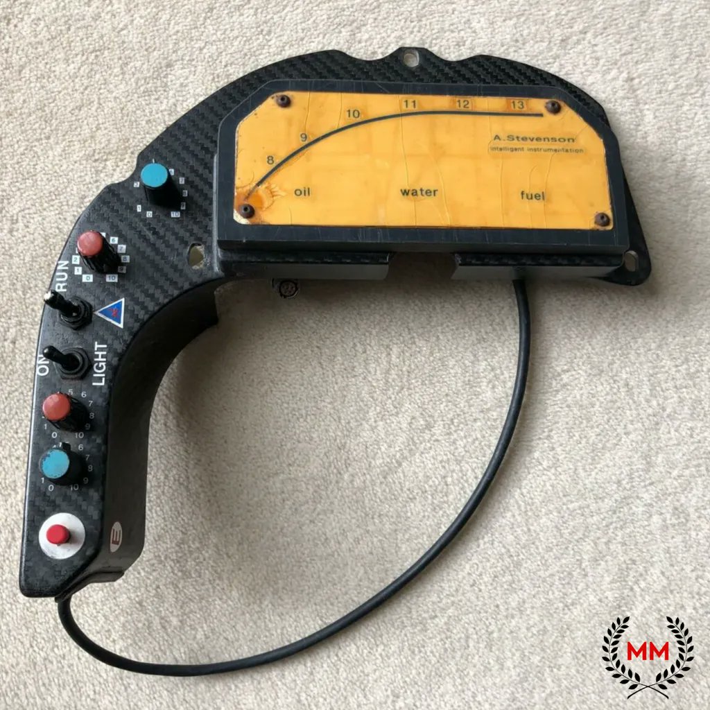 ScarbsTech's tweet photo. Not in my collection ๐, but sold by @MotorsportMemo1
A mock up dash from the Jordan 191 #F1
Apparently made by Andy Stevenson one of the original staff & still at the team (now AMR).
The car went through different dash designs, as the buttons required & display changed
#F1retro https://t.co/qSACg2UxFe