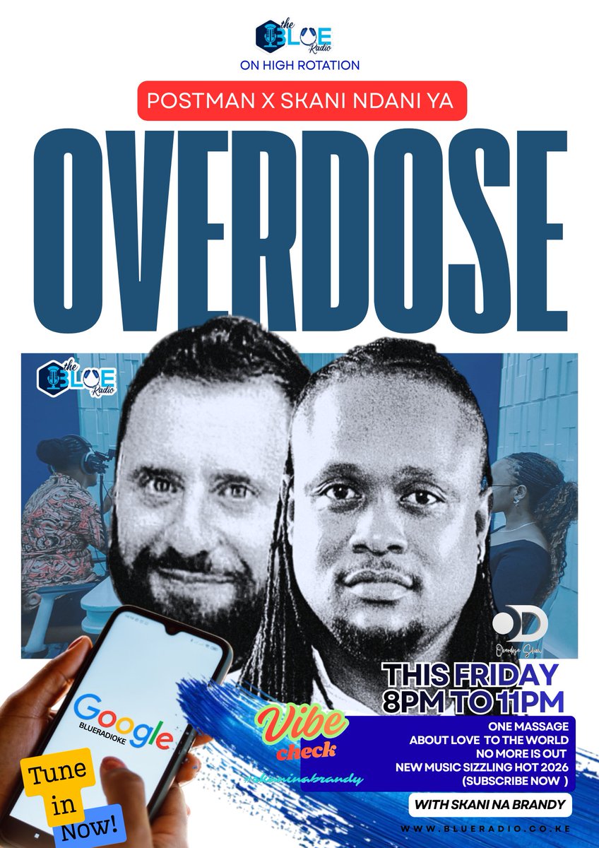 Johnny_skani's tweet photo. Today the song drops on blueradioke the overdose show💥💙 #nomorewar #nomore #cosmopostman #johnnyskani @blueradioKe https://t.co/IThZqVQHoQ
