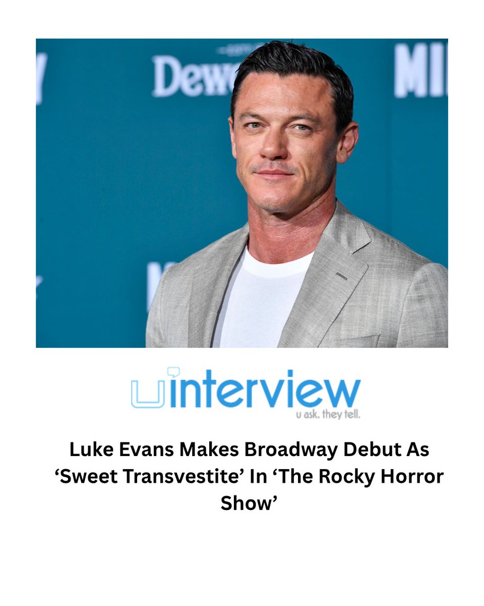 uinterview's tweet image. Luke Evans Makes Broadway Debut As ‘Sweet Transvestite’ In ‘The Rocky Horror Show’

#LukeEvans #Broadway #Theater

Follow @uinterview for the best celebrity news, interviews &amp;amp; exclusives

Read More: uinterview.com/news/luke-evan…