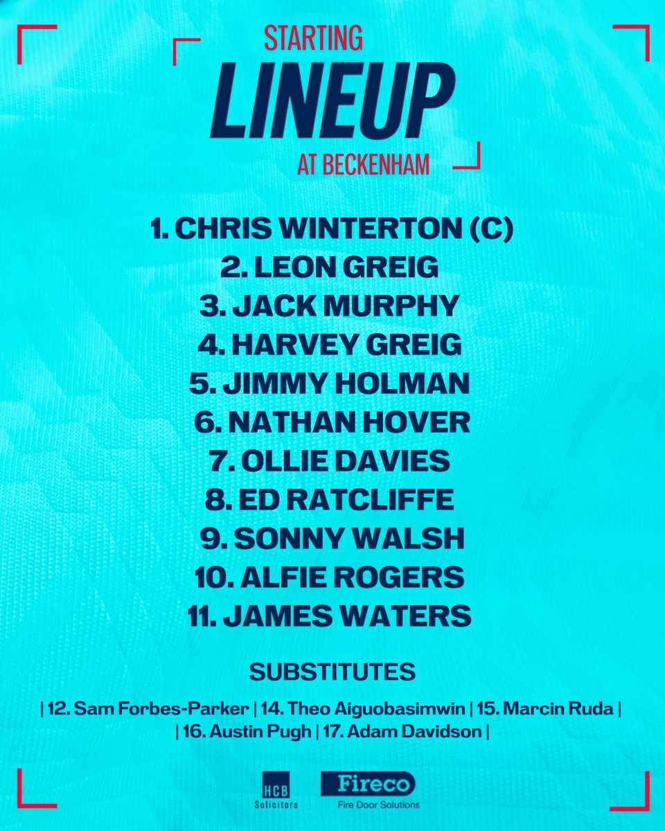 eastbournetfc's tweet photo. The Town lineup this afternoon here @beckenhamtownfc 

#UpTheTown🟡🔵 | @IsthmianLeague
@HCB_Legal | @Fireco https://t.co/bSgmUwjvxO