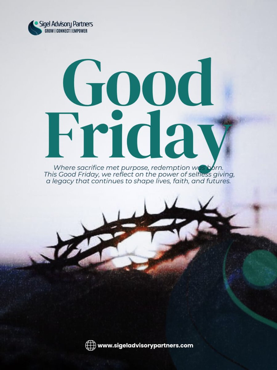 SigelAdvisory's tweet photo. It is Finished! 
Jesus Christ paid it all

A blessed good Friday 

.#GoodFridayBlessings #EasterSeason https://t.co/5833BOheH2
