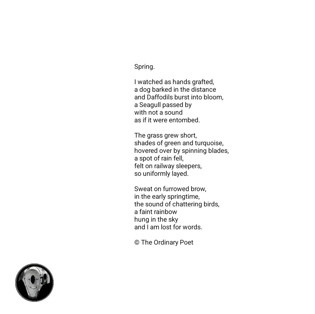 Spring.

#poetry #twitterpoetry #poetryoftwitter #poets