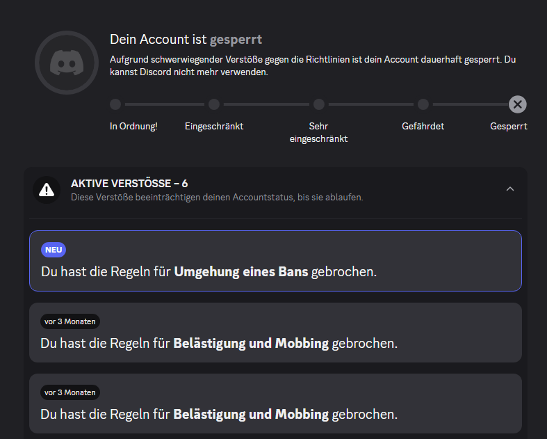 SoftaimTail's tweet photo. Bruder was haha wurde noch nie gebannt was für Umgehung eines Bans @discord props an euch https://t.co/G4MGujTVNO