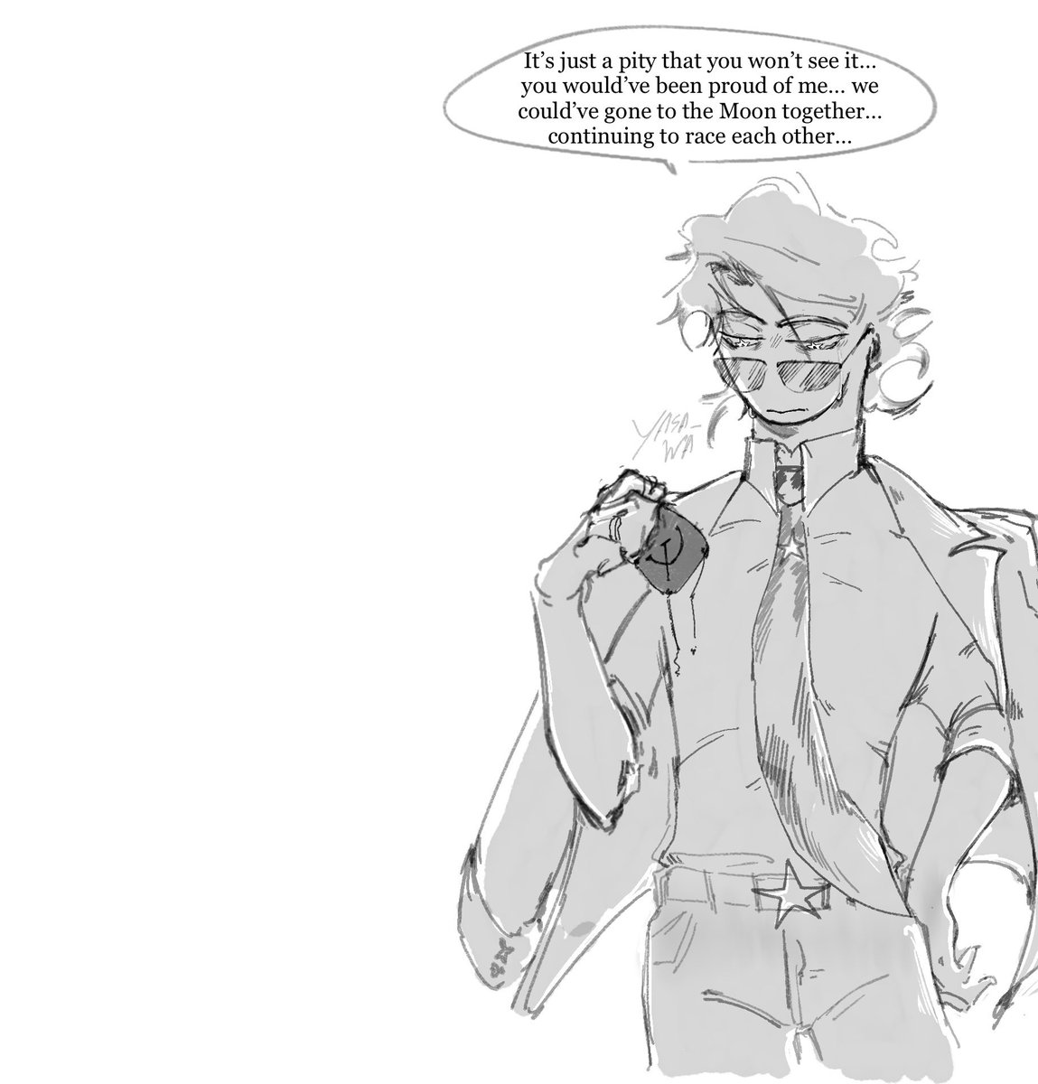 #artemis2 #countryhumans #usa 
He missed him..