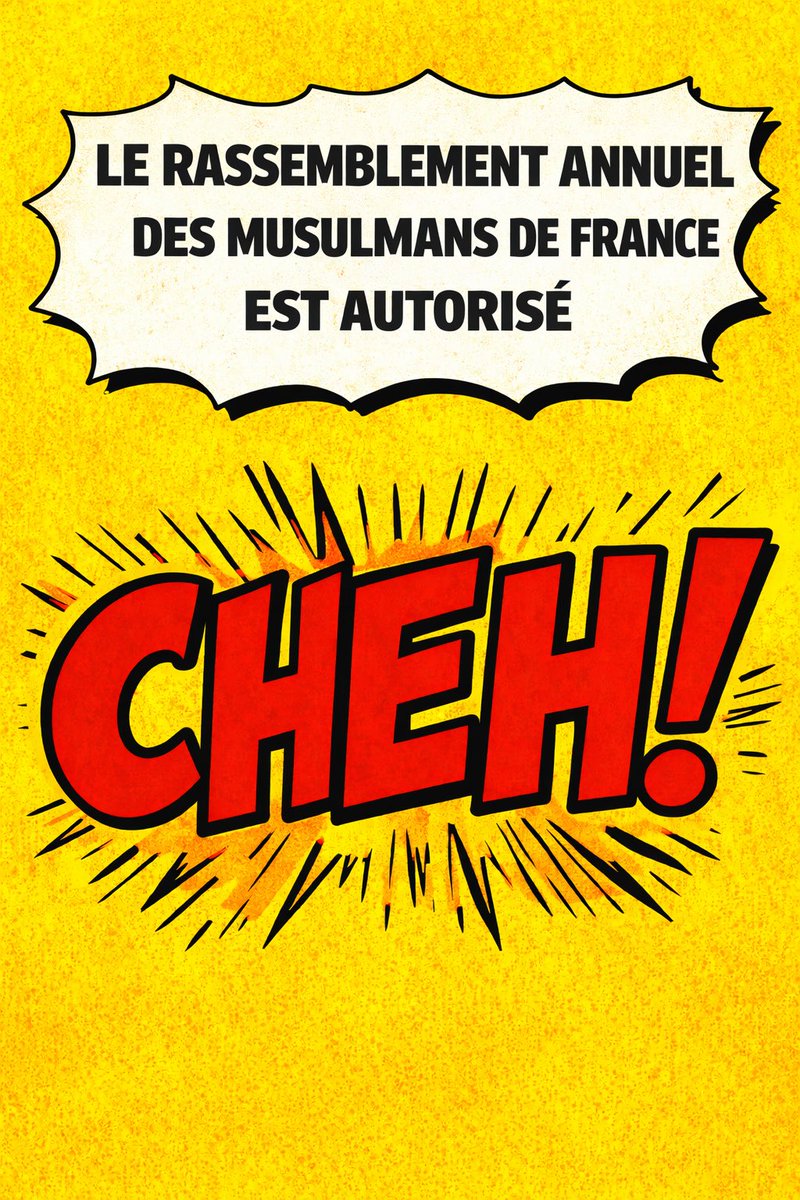 Victoire! Le rassemblement annuel des musulmans de France aura bien lieu.
<a href="/Me_GuezGuez/">Sefen Guez Guez</a>