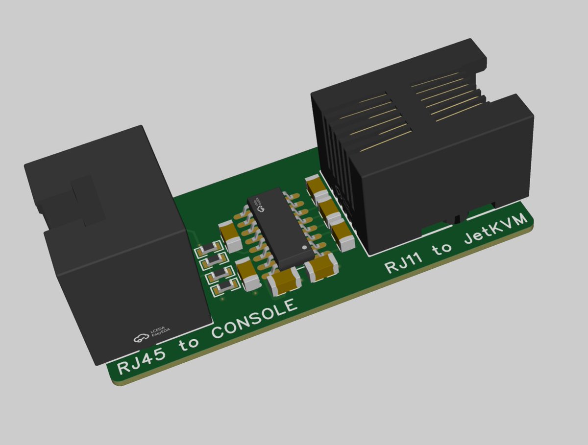 tltangliang's tweet photo. Maybe someone like this ? JetKVM RJ11 to Cisco RJ45 console @JetKvm #jetkvm #rs232 #cisco https://t.co/fSAi97TCZN