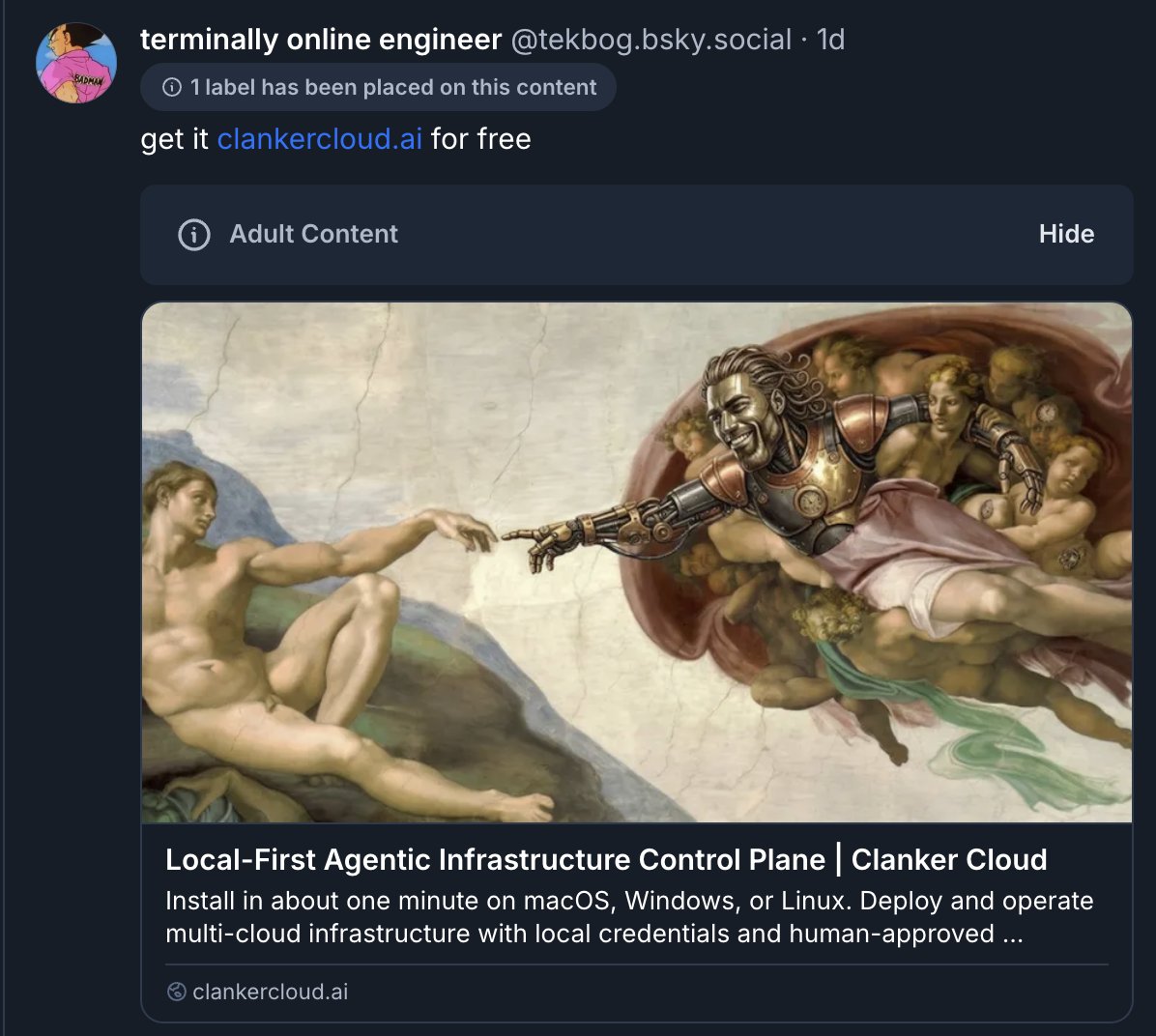 terminally onλine εngineer tweet media