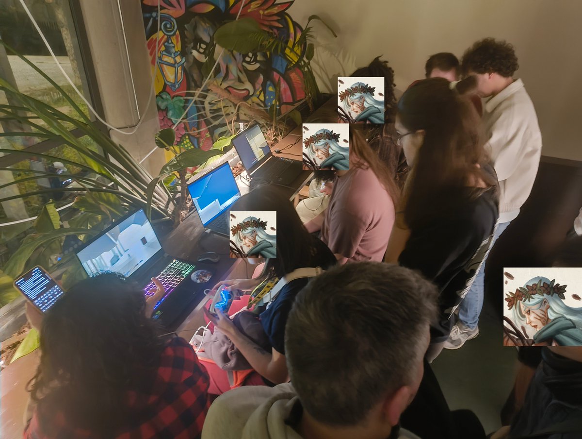 Crimson_Spine's tweet photo. This Thursday was an important step for us. 

Some players have been putting their hands on our project!  

We’d like to thank everyone who came to try the game and share their feedback. This will help us improve the game!  

See you soon! 
@lyongamedev @gamagora https://t.co/wGaFG4gypZ