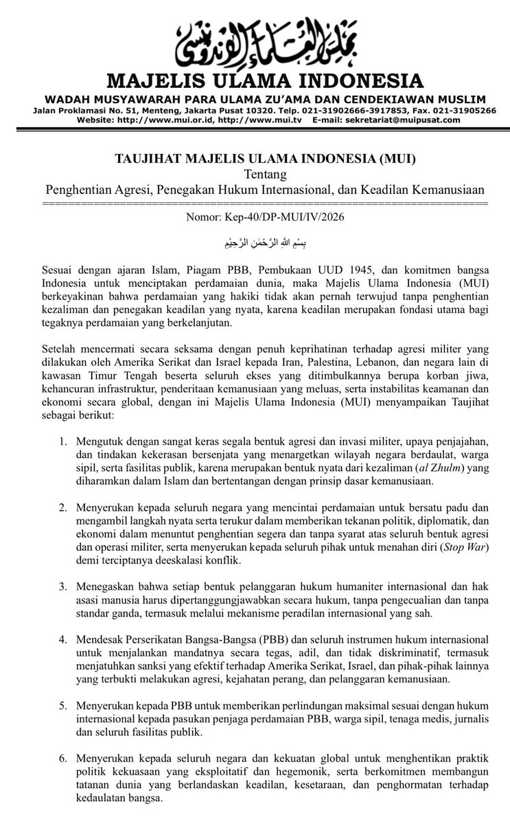 Iran Embassy in Indonesia tweet media