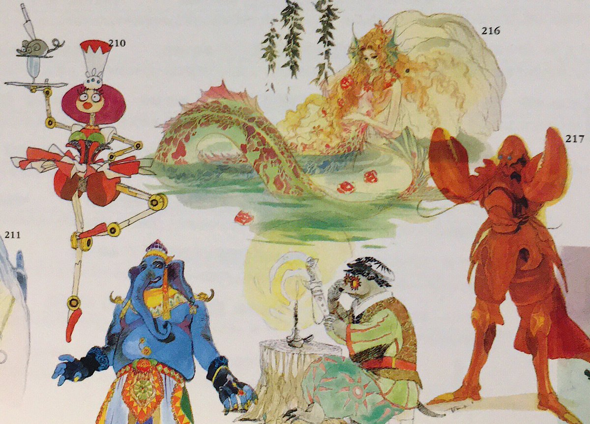 choro026mame's tweet photo. 定期的に呟いているけれど、昔のRPGに出てくる人外・亜人のキャラクターが好き。

魚人、獣人、ケンタウロス…
モールにネレイド…

人間とは全く違う、様々な姿形の異種族達。
当時は子供なりに、こういうキャラクターの存在から｢世界の広さ｣や｢多様性｣を感じていたのかも。
#レトロゲーム https://t.co/eku3VedGNx