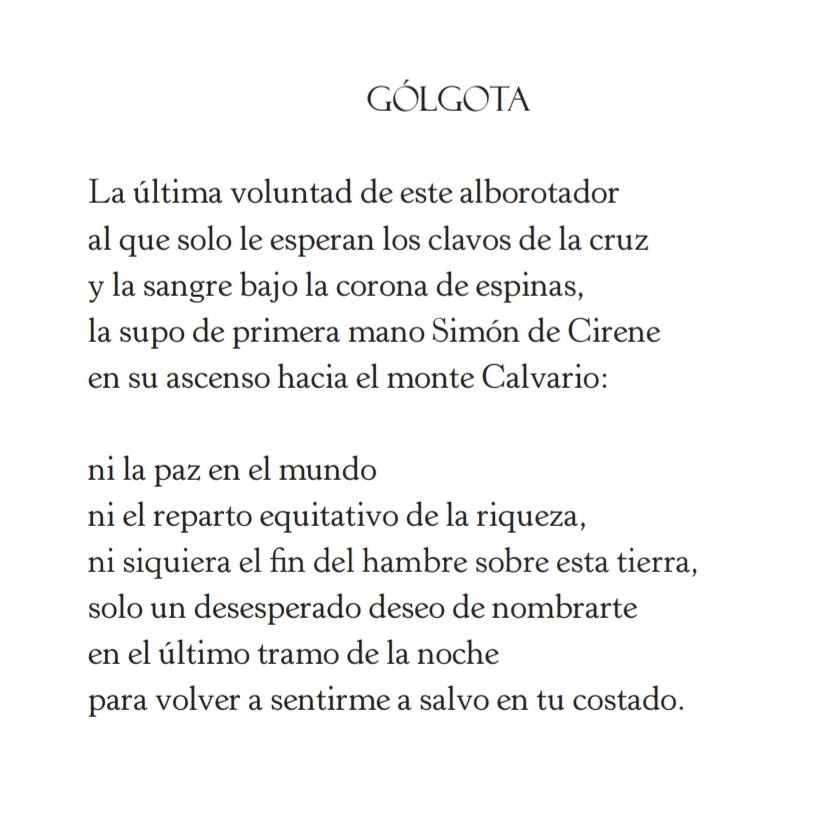 ZazoGil's tweet photo. Hoy, Viernes Santo, dejo por aquí el poema que cierra mi último libro, "La liturgia de la carne", con una última voluntad: el desesperado deseo de nombrarte ❤️‍🔥 https://t.co/6al2tNExFp
